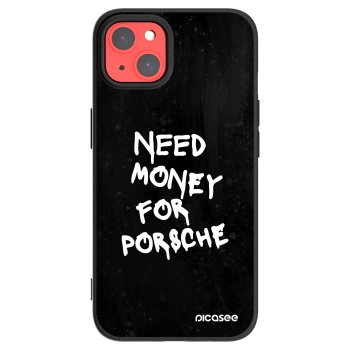 Picasee silikonowe czarne etui na Apple iPhone 13 - Black Dollar