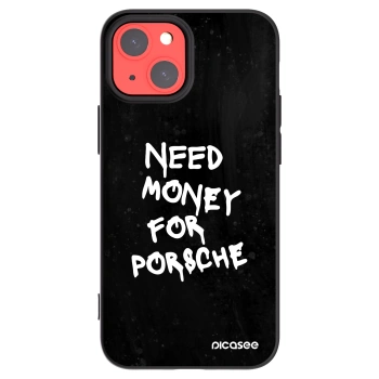 Picasee silikonowe czarne etui na Apple iPhone 13 mini - Black Dollar