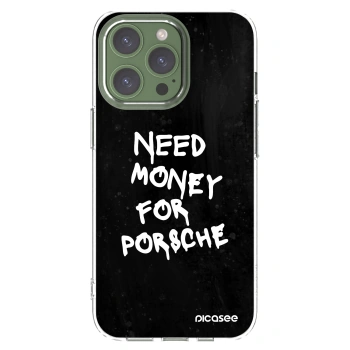 Picasee silikonowe przeźroczyste etui na Apple iPhone 13 Pro - Black Dollar