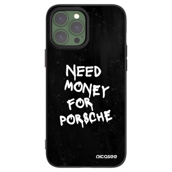 Picasee silikonowe czarne etui na Apple iPhone 13 Pro Max - Black Dollar