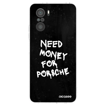 Picasee silikonowe przeźroczyste etui na Xiaomi Poco F3 - Black Dollar