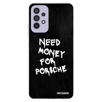 Picasee silikonowe przeźroczyste etui na Samsung Galaxy A32 4G SM-A325F - Black Dollar