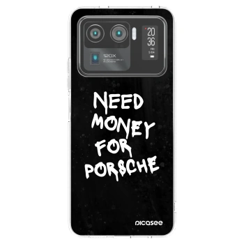 Picasee silikonowe przeźroczyste etui na Xiaomi Mi 11 Ultra - Black Dollar