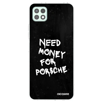 Picasee silikonowe przeźroczyste etui na Samsung Galaxy A22 A226B 5G - Black Dollar