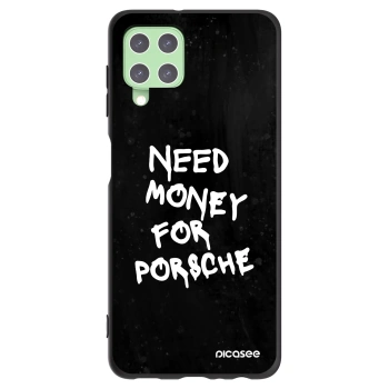 Picasee silikonowe czarne etui na Samsung Galaxy A22 A225F 4G - Black Dollar