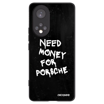 Picasee silikonowe czarne etui na Honor 50 5G - Black Dollar