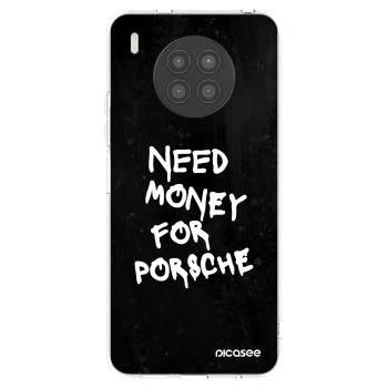 Picasee silikonowe przeźroczyste etui na Huawei Nova 8i - Black Dollar