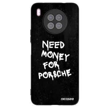 Picasee silikonowe czarne etui na Huawei Nova 8i - Black Dollar