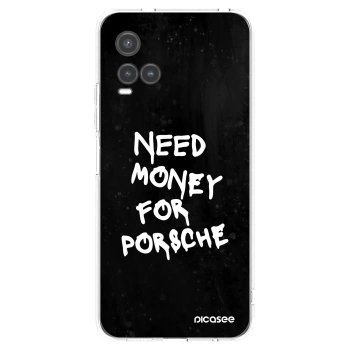 Picasee silikonowe przeźroczyste etui na Vivo Y33s - Black Dollar