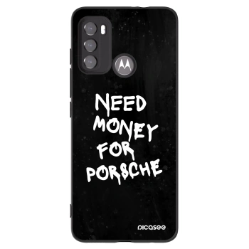 Picasee silikonowe czarne etui na Motorola Moto G60 - Black Dollar