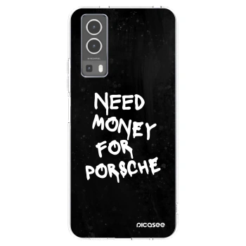 Picasee silikonowe przeźroczyste etui na Vivo Y72 5G - Black Dollar