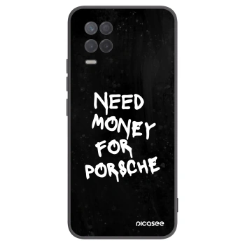 Picasee silikonowe czarne etui na Realme 8 5G - Black Dollar