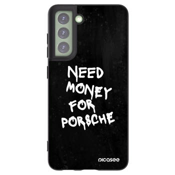 Picasee silikonowe czarne etui na Samsung Galaxy S21 FE 5G - Black Dollar
