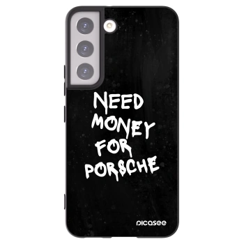 Picasee silikonowe czarne etui na Samsung Galaxy S22 5G - Black Dollar