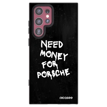 Picasee silikonowe czarne etui na Samsung Galaxy S22 Ultra 5G - Black Dollar