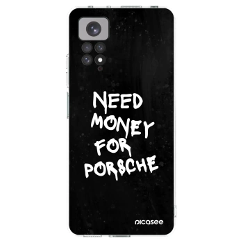 Picasee silikonowe przeźroczyste etui na Xiaomi Redmi Note 11S 4G - Black Dollar