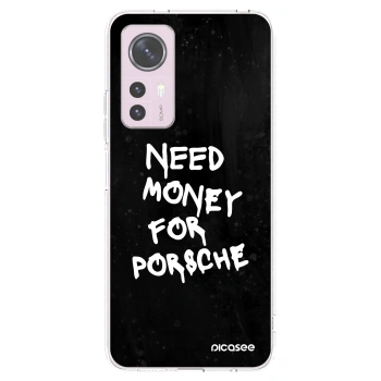Picasee silikonowe przeźroczyste etui na Xiaomi 12 - Black Dollar