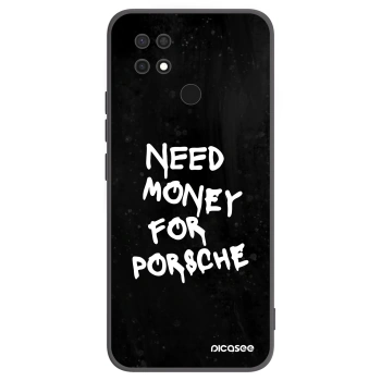 Picasee silikonowe czarne etui na Xiaomi Redmi 10C - Black Dollar