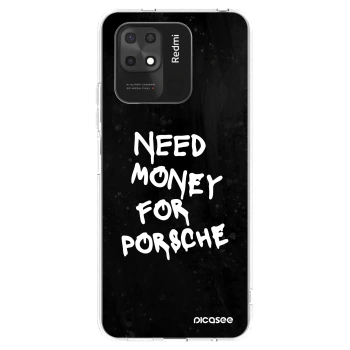 Picasee silikonowe przeźroczyste etui na Xiaomi Redmi 10C - Black Dollar