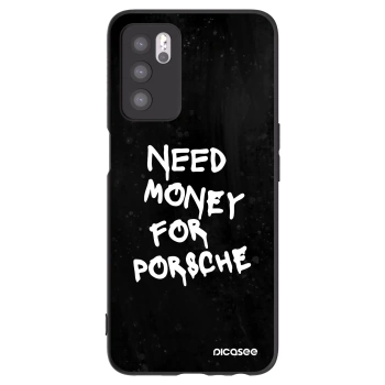Picasee silikonowe czarne etui na OPPO A16s - Black Dollar