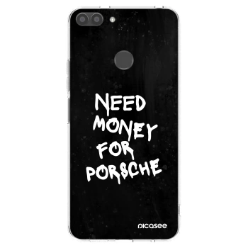Picasee silikonowe przeźroczyste etui na Huawei P Smart - Black Dollar
