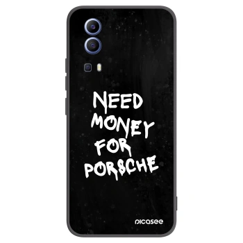 Picasee silikonowe czarne etui na Vivo Y52 5G - Black Dollar