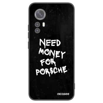 Picasee silikonowe czarne etui na Xiaomi 12X - Black Dollar