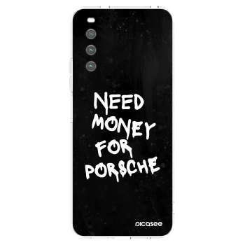 Picasee silikonowe przeźroczyste etui na Sony Xperia 10 IV 5G - Black Dollar