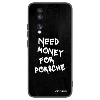 Picasee silikonowe czarne etui na Honor 70 - Black Dollar