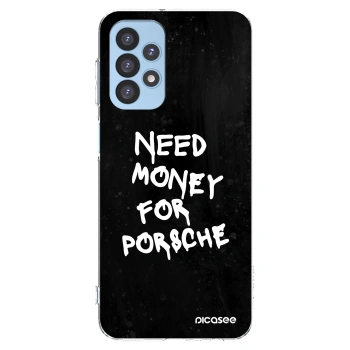 Picasee silikonowe przeźroczyste etui na Samsung Galaxy A23 A235F 4G - Black Dollar