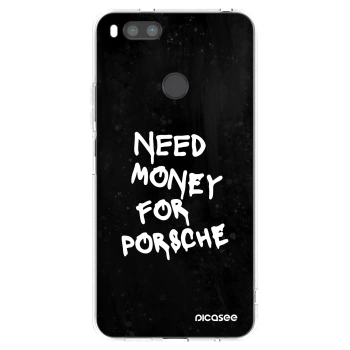 Picasee silikonowe przeźroczyste etui na Xiaomi Redmi A1 - Black Dollar