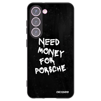 Picasee silikonowe czarne etui na Samsung Galaxy S23 5G - Black Dollar