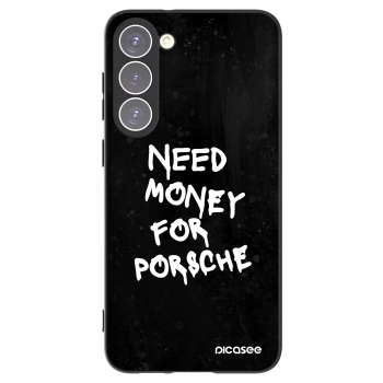 Picasee silikonowe czarne etui na Samsung Galaxy S23+ 5G - Black Dollar
