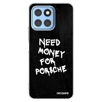Picasee silikonowe przeźroczyste etui na Honor X6 - Black Dollar