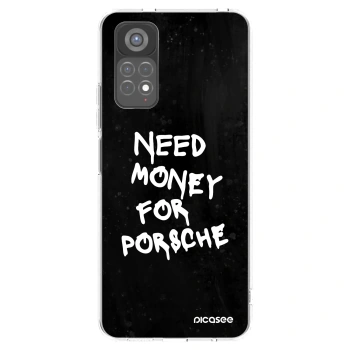 Picasee silikonowe przeźroczyste etui na Xiaomi Redmi Note 11S 5G - Black Dollar