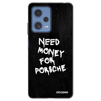 Picasee silikonowe czarne etui na Xiaomi Redmi Note 12 Pro 5G - Black Dollar