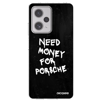 Picasee silikonowe przeźroczyste etui na Xiaomi Redmi Note 12 Pro+ 5G - Black Dollar