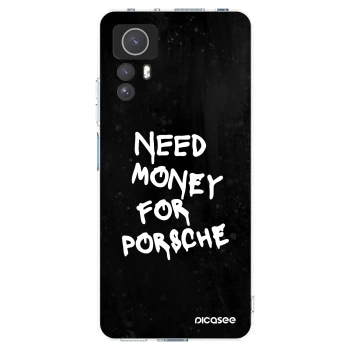 Picasee silikonowe przeźroczyste etui na Xiaomi Redmi Note 12S - Black Dollar