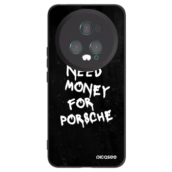 Picasee silikonowe czarne etui na Honor Magic5 Pro - Black Dollar