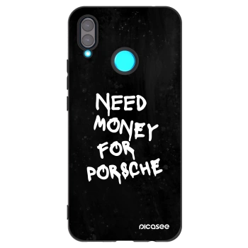 Picasee silikonowe czarne etui na Huawei Nova 3 - Black Dollar