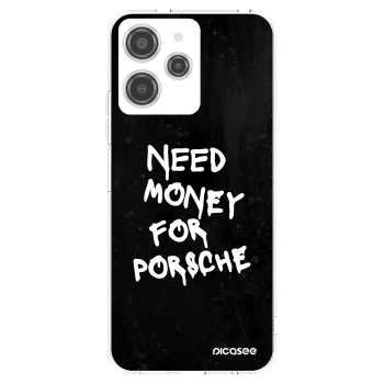 Picasee silikonowe przeźroczyste etui na Xiaomi Redmi 12 4G - Black Dollar