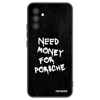 Picasee silikonowe czarne etui na Samsung Galaxy A04s A047F - Black Dollar