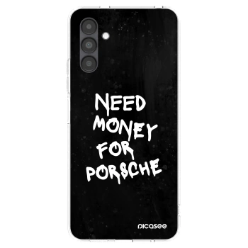 Picasee silikonowe przeźroczyste etui na Samsung Galaxy A04s A047F - Black Dollar