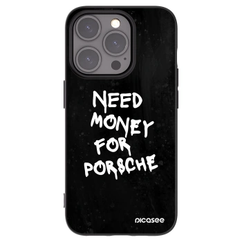 Picasee silikonowe czarne etui na Apple iPhone 15 Pro - Black Dollar