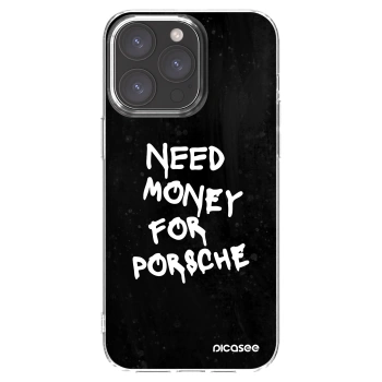 Picasee silikonowe przeźroczyste etui na Apple iPhone 15 Pro Max - Black Dollar