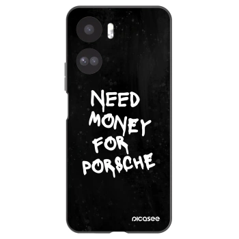 Picasee silikonowe czarne etui na Honor 90 Lite 5G - Black Dollar