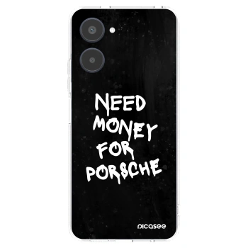 Picasee silikonowe przeźroczyste etui na Realme 10 4G - Black Dollar