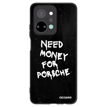 Picasee silikonowe czarne etui na Honor X7a - Black Dollar