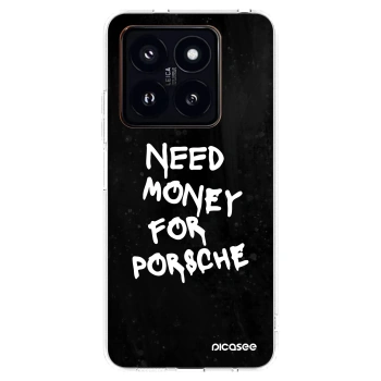 Picasee silikonowe przeźroczyste etui na Xiaomi 14 Pro - Black Dollar