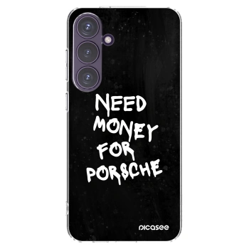 Picasee silikonowe przeźroczyste etui na Samsung Galaxy S24+ S926B 5G - Black Dollar